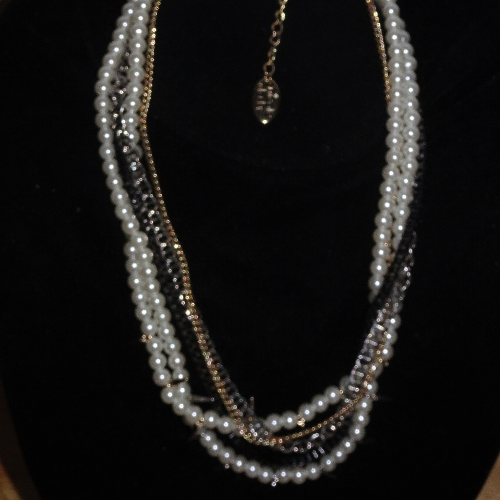 Nicole Miller Multi~Strand~Chain Necklace